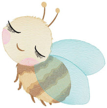 Cargar imagen en el visor de la galería, Bee embroidery design - Bees embroidery designs machine embroidery pattern - baby girl embroidery file - honey bee design - Save the bees
