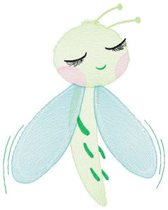 Dragonfly embroidery design - Spring Garden Bug embroidery designs machine embroidery pattern - Children embroidery file - instant download