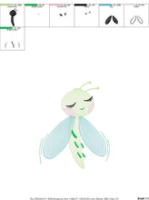 Load image into Gallery viewer, Dragonfly embroidery design - Spring Garden Bug embroidery designs machine embroidery pattern - Children embroidery file - instant download
