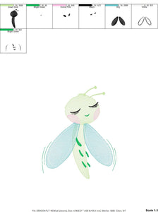 Dragonfly embroidery design - Spring Garden Bug embroidery designs machine embroidery pattern - Children embroidery file - instant download