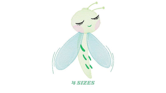 Dragonfly embroidery design - Spring Garden Bug embroidery designs machine embroidery pattern - Children embroidery file - instant download Marcia Embroidery
