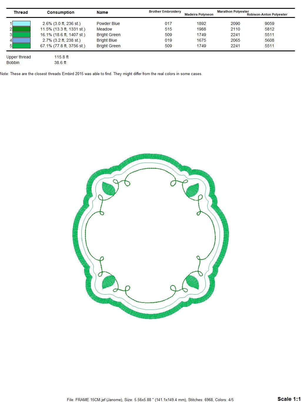 Monogram Frame embroidery designs - Flower embroidery design machine embroidery pattern - Floral embroidery file - baby girl embroidery pes