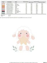 Charger l&#39;image dans la galerie, Sheep with star embroidery design - Lamb embroidery designs machine embroidery pattern - Baby boy embroidery file - Animal quilt embroidery
