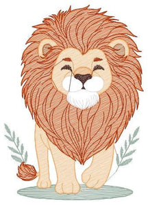 Lion embroidery designs - Safari embroidery design machine embroidery pattern - Baby boy embroidery file - instant download pes jef hus dst