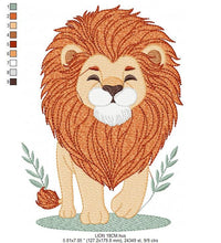 Charger l&#39;image dans la galerie, Lion embroidery designs - Safari embroidery design machine embroidery pattern - Baby boy embroidery file - instant download pes jef hus dst
