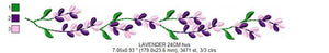 Lavender embroidery designs - Spring flowers embroidery design machine embroidery pattern - Tea towel kitchen embroidery file - download jef