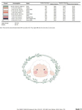 Load image into Gallery viewer, Frame with Sheep embroidery design - Lamb embroidery designs machine embroidery pattern - baby girl embroidery file - Laurel frame download
