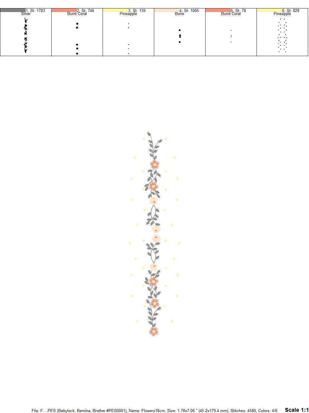 Flower line embroidery designs - Roses embroidery design machine embroidery pattern - Kitchen towel embroidery file - instant download pes