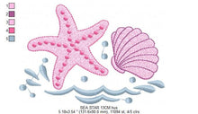 Carica l&#39;immagine nel visualizzatore di Gallery, Starfish embroidery designs - Star sea embroidery design machine embroidery pattern - Mermaid embroidery design - Shell embroidery ocean
