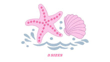 Laden Sie das Bild in den Galerie-Viewer, Starfish embroidery designs - Star sea embroidery design machine embroidery pattern - Mermaid embroidery design - Shell embroidery ocean
