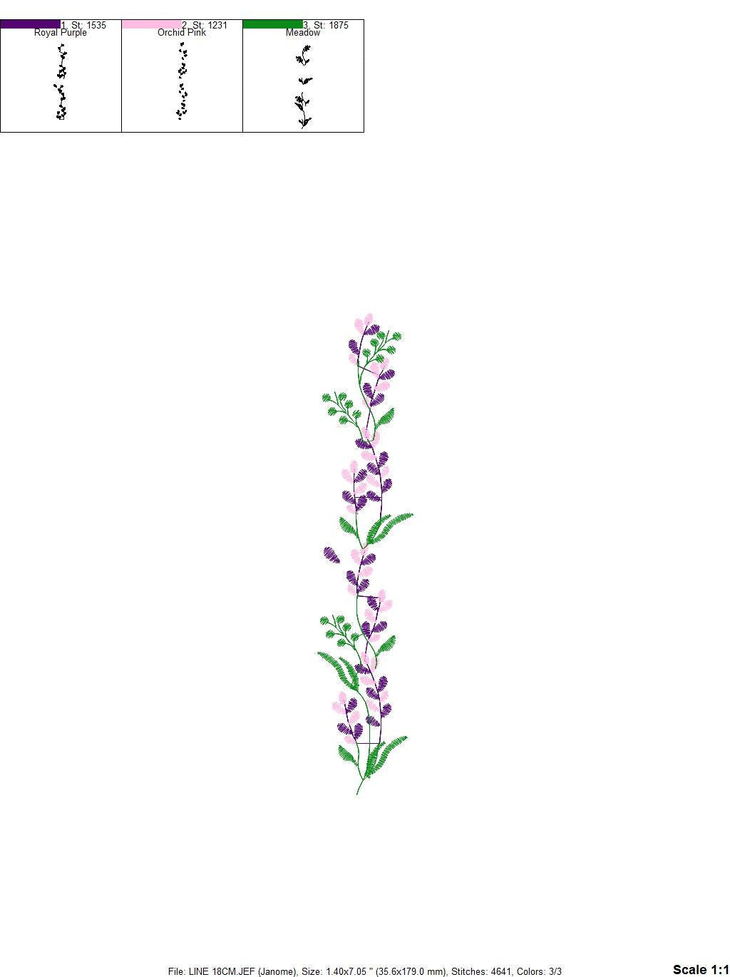 Lavender embroidery designs - Kitchen embroidery design machine embroidery pattern - Tea towel embroidery file - instant digital download - Marcia Embroidery
