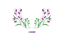 Load image into Gallery viewer, Lavender embroidery designs - Flowers embroidery design machine embroidery pattern - Kitchen Tea towel embroidery file - instant download
