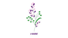 Cargar imagen en el visor de la galería, Lavender embroidery designs - Spring flowers embroidery design machine embroidery pattern - Tea towel embroidery file - kitchen cloth apron
