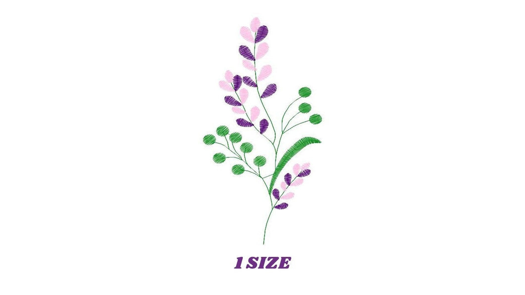 Lavender embroidery designs - Spring flowers embroidery design machine embroidery pattern - Tea towel embroidery file - kitchen cloth apron