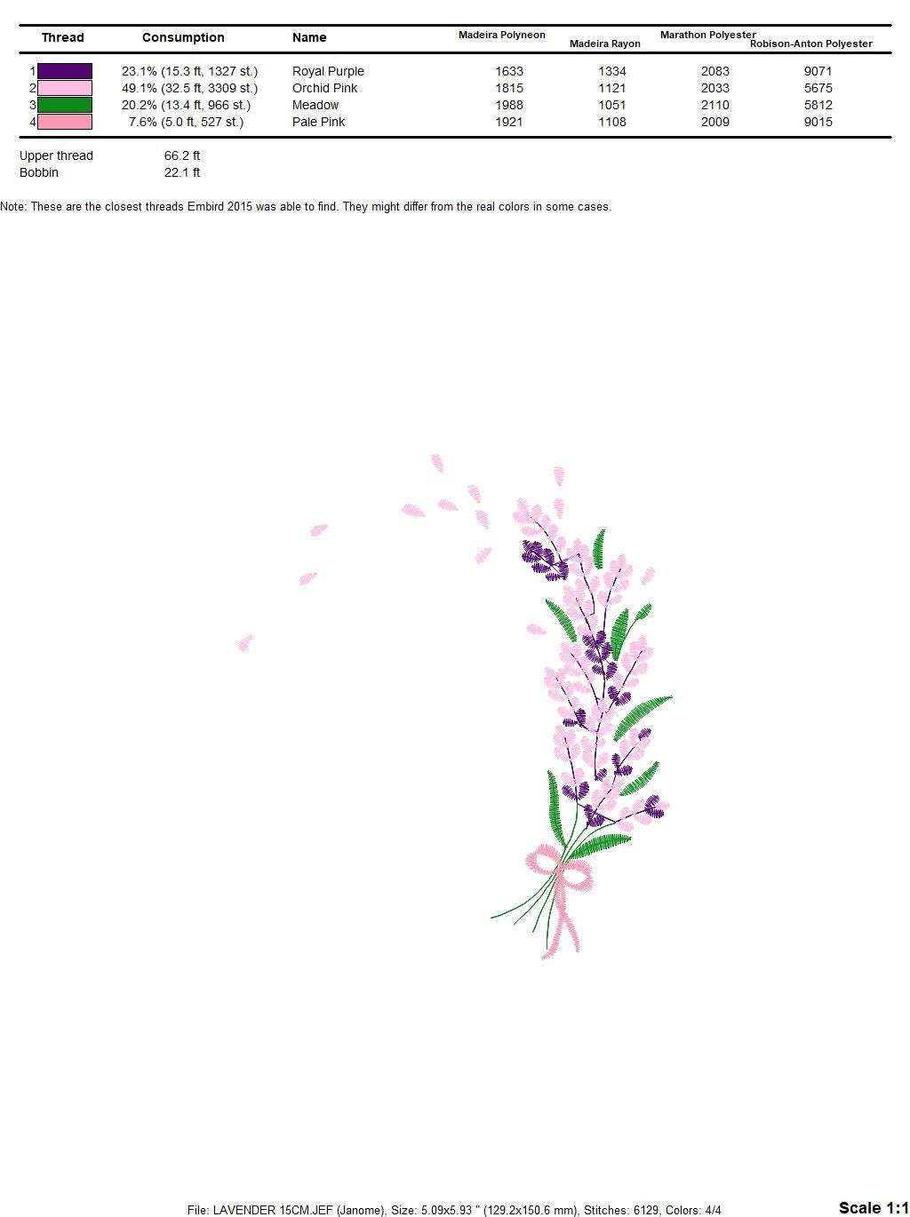 Lavender embroidery designs - Flower Bouquet embroidery design machine embroidery pattern - Kitchen towel embroidery file - download hus dst
