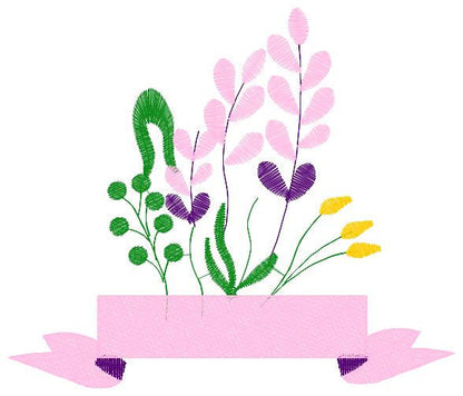Lavender embroidery designs - Spring flowers embroidery design machine embroidery pattern - Kitchen towel embroidery file - kitchen cloth Marcia Embroidery