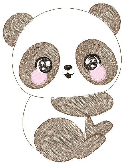 Panda embroidery design - Animal embroidery designs machine embroidery pattern - Baby boy embroidery file - Male Panda instant download pes Marcia Embroidery