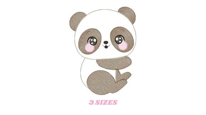 Panda embroidery design - Animal embroidery designs machine embroidery pattern - Baby boy embroidery file - Male Panda instant download pes Marcia Embroidery