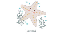 Laden Sie das Bild in den Galerie-Viewer, Starfish embroidery designs - Ocean Sea Star embroidery design machine embroidery pattern - Stars rippled design - kids embroidery ocean jef
