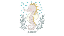 Laden Sie das Bild in den Galerie-Viewer, Seahorse embroidery design - Sea Animal embroidery designs machine embroidery pattern - Ocean animal embroidery file - instant download pes
