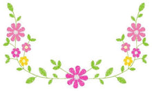 Cargar imagen en el visor de la galería, Flowers embroidery designs - Floral Wreath embroidery design machine embroidery pattern - Flower Frame embroidery file - instant download
