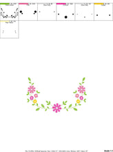 Laden Sie das Bild in den Galerie-Viewer, Flowers embroidery designs - Floral Wreath embroidery design machine embroidery pattern - Flower Frame embroidery file - instant download
