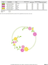 Carica l&#39;immagine nel visualizzatore di Gallery, Monogram Frame embroidery designs - Flower embroidery design machine embroidery pattern - Floral embroidery file - instant download jef hus
