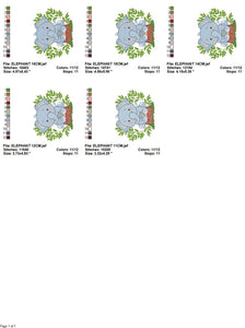 Baby Elephant embroidery designs - Animal embroidery design machine embroidery pattern - Baby boy embroidery file - safari embroidery hus