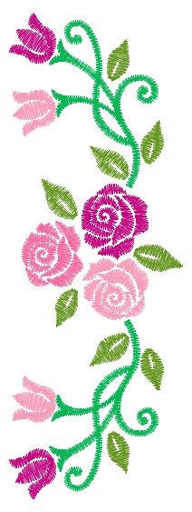 Roses embroidery designs - Flower embroidery design machine embroidery pattern - Floral embroidery file - instant embroidery download pes
