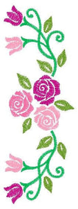 Roses embroidery designs - Flower embroidery design machine embroidery pattern - Floral embroidery file - instant embroidery download pes