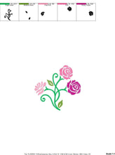 Laden Sie das Bild in den Galerie-Viewer, Roses embroidery designs - Flower embroidery design machine embroidery pattern - Floral embroidery file - instant embroidery download dst
