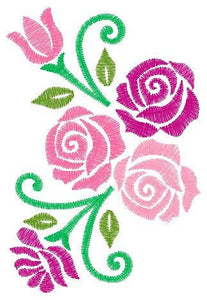 Roses embroidery designs - Flower embroidery design machine embroidery pattern - Floral embroidery file - instant embroidery download dst