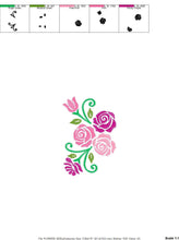 Charger l&#39;image dans la galerie, Roses embroidery designs - Flower embroidery design machine embroidery pattern - Floral embroidery file - instant embroidery download dst
