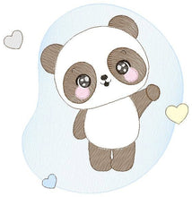 Cargar imagen en el visor de la galería, Male Panda embroidery design - Animal embroidery designs machine embroidery pattern - Baby boy embroidery file - Male Panda instant download
