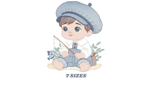 Baby boy embroidery design - Newborn embroidery designs machine embroidery pattern - Kid embroidery file - children toddler embroidery dst
