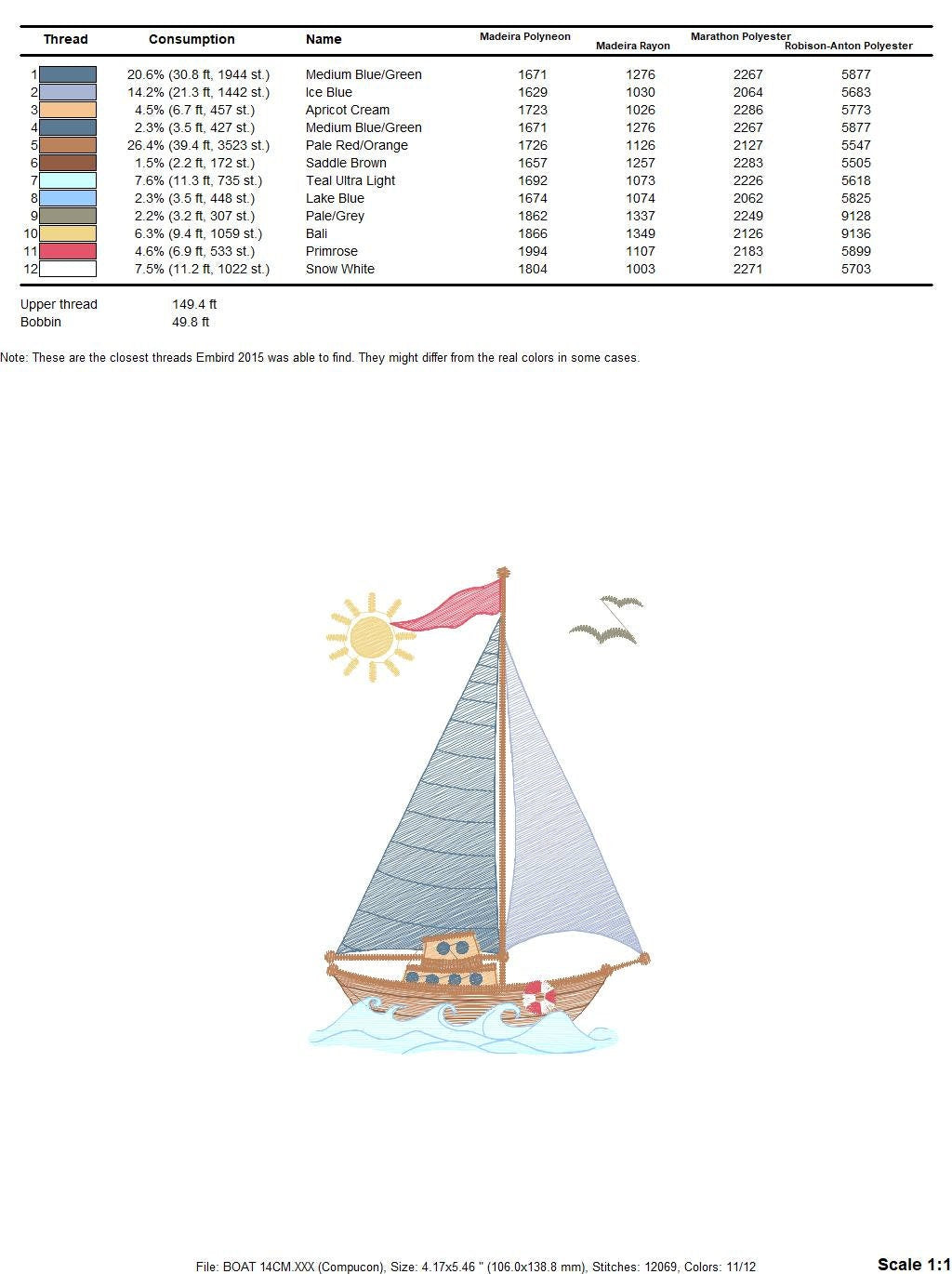 Boat embroidery designs - Sailboat embroidery design machine embroidery pattern - Nautical Baby boy embroidery file - pes instant download