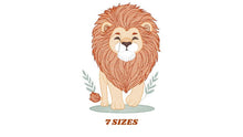 Charger l&#39;image dans la galerie, Lion embroidery designs - Safari embroidery design machine embroidery pattern - Baby boy embroidery file - instant download pes jef hus dst
