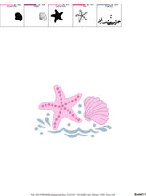 Laden Sie das Bild in den Galerie-Viewer, Starfish embroidery designs - Star sea embroidery design machine embroidery pattern - Mermaid embroidery design - Shell embroidery ocean
