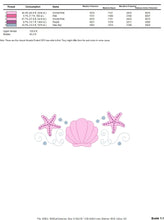 Cargar imagen en el visor de la galería, Pearl embroidery designs - Deep sea shells embroidery design machine embroidery pattern - Sea star embroidery file - embroidery download pes
