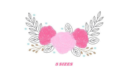 Roses embroidery designs - Towel embroidery design machine embroidery pattern - Rose embroidery file - flower embroidery for kitchen DST XXX