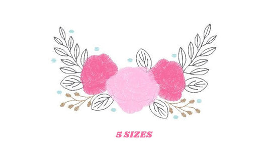 Roses embroidery designs - Towel embroidery design machine embroidery pattern - Rose embroidery file - flower embroidery for kitchen DST XXX