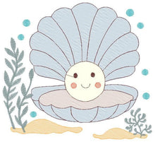 Carica l&#39;immagine nel visualizzatore di Gallery, Pearl embroidery designs - Deep sea shells embroidery design machine embroidery pattern - Children embroidery file - embroidery download pes
