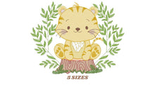 Charger l&#39;image dans la galerie, Tiger embroidery design - Animals embroidery designs machine embroidery pattern - Boy baby embroidery file - Tiger design instant download
