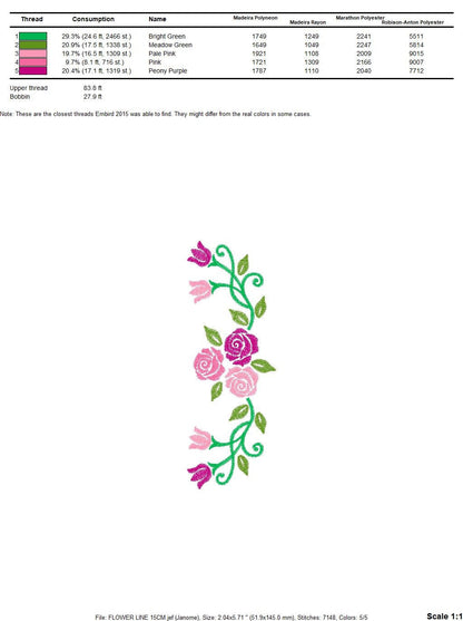 Roses embroidery designs - Flower embroidery design machine embroidery pattern - Floral embroidery file - instant embroidery download pes