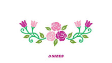 Cargar imagen en el visor de la galería, Roses embroidery designs - Flower embroidery design machine embroidery pattern - Floral embroidery file - instant embroidery download pes
