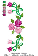 Charger l&#39;image dans la galerie, Roses embroidery designs - Flower embroidery design machine embroidery pattern - Floral embroidery file - instant embroidery download pes
