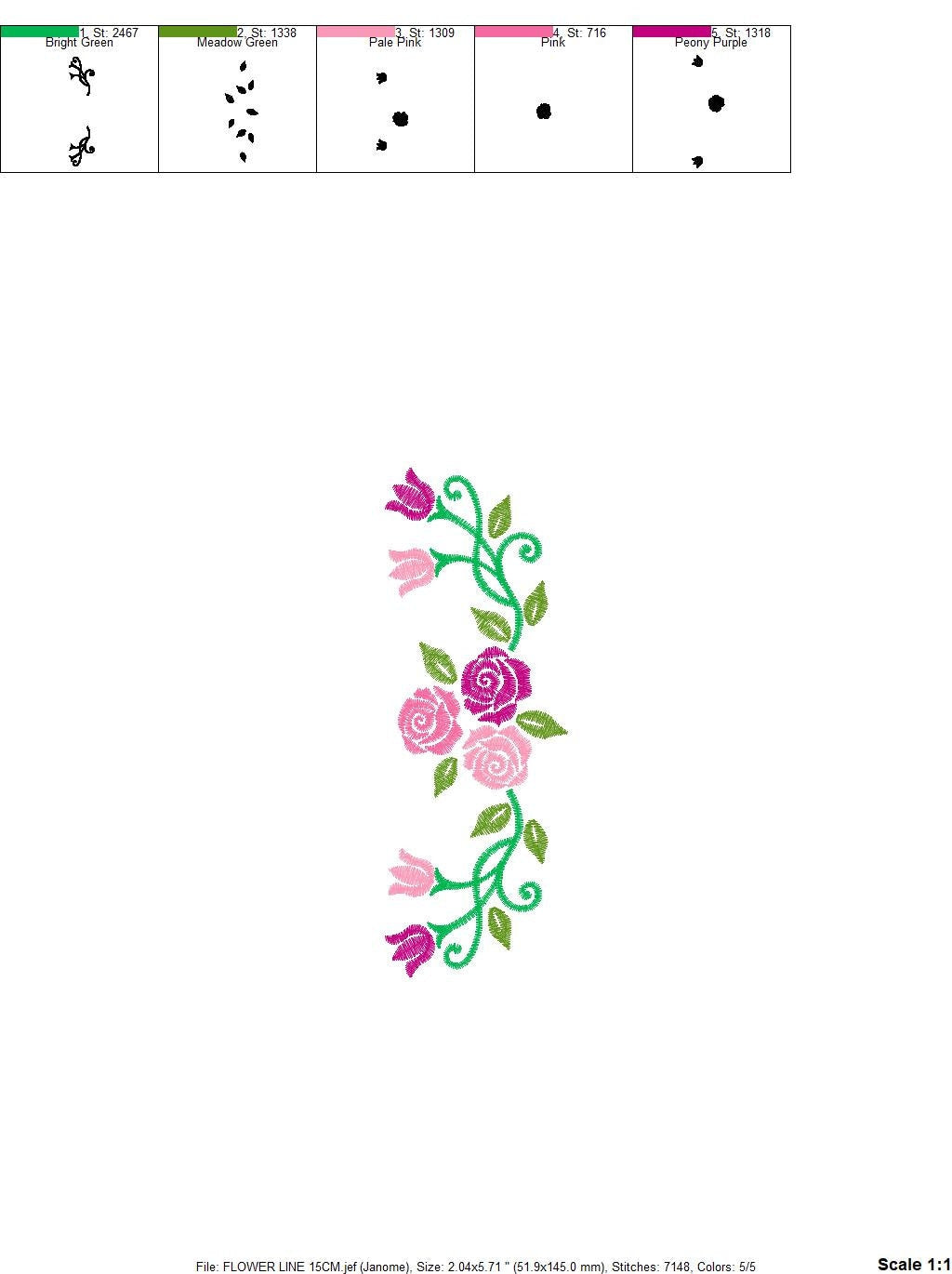 Roses embroidery designs - Flower embroidery design machine embroidery pattern - Floral embroidery file - instant embroidery download pes