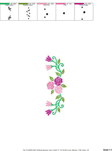 Roses embroidery designs - Flower embroidery design machine embroidery pattern - Floral embroidery file - instant embroidery download pes