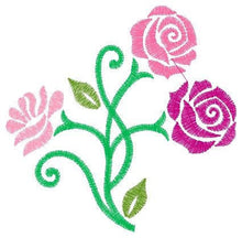 Cargar imagen en el visor de la galería, Roses embroidery designs - Flower embroidery design machine embroidery pattern - Floral embroidery file - instant embroidery download dst
