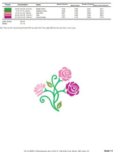 Charger l&#39;image dans la galerie, Roses embroidery designs - Flower embroidery design machine embroidery pattern - Floral embroidery file - instant embroidery download dst
